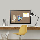 Quartet Cork Bulletin Board, Espresso Frame, 36" x 24"-Display photos, cards and postings