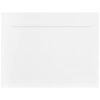 JAM Paper 10 x 13 Booklet Envelopes, Strathmore Bright White Wove, 1000 Pack (900855504B)-Bright white