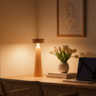 Decent Living Wooden Tower LED Table Lamp-Continuously cool and warm adjustable setting
