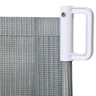 Pawhut Retractable Pet Safety Gate - Grey-Colour: Grey