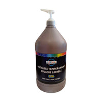 ArtWorks Washable Tempera Paint with Pump - 3.78 L - Brown-Each gallon includes a pump! No need to purchase seperately