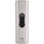 Transcend ESD320A Portable SSD - 1 TB - Silver-Transcend's ESD320A portable SSD features a super-fast 10Gbps transfer rate and cutting-edge SLC Cache technology, delivering blazing R/W speeds of up to 1050/950 MB/s.