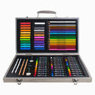 Art 101 - Ensemble d'art en bois pour dessins, croquis et griffonnages, 111 pièces-18 crayons de couleur Premium Core s'appliquent de manière lisse et pigmentée sur votre papier.