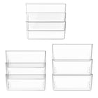 Storex Wall Pockets Legal Size - Clear - 3 Pack-PVC and BPA free