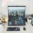 Mobile Pixels Geminos T 24" Dual-Stacked 1080p Monitors with Multi-Touch and Webcam-Built-in webcam, speakers and microphone