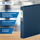 Davis Group Super économie, Reliure à anneaux en “D” inclinés 1 po, paquet de 6 – Bleu Marine-Anneau En D, Non Verrouillable