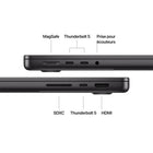 Apple - Portatif MacBook Pro 14 po - M4 Pro - 14 cœurs - SSD 1 To - Mémoire unifiée 24 Go - Argent - Français-Caméra et audio de pointe: Un son limpide et un cadrage toujours parfait grâce à la caméra 12MP Center Stage, aux trois micros de qualité studio et aux six haut-parleurs avec Audio spatial prenant en charge de Dolby Atmos