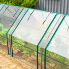 Outsunny 12' x 3' x 3' Portable Mini Greenhouse - Clear- Solid coated steel rust-resistant frame, allows easy mobility to change the location
 