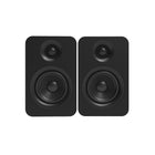 Kanto YUP4 Haut-parleurs d'étagère passifs de 4 po avec tweeter à dôme en soie de 1 po et woofer en kevlar de 4 po - Noir-Impédance 4 Ohms