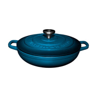 Maxwell & Williams Cast Iron Braiser - 3.3L - Blue-Made from Australian Iron for exceptional durability and performance