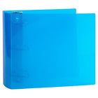 JAM Paper - Classeur en plastique de 4 pouces - classeur bleu à 3 anneaux-Quantité : Vendu individuellement | Conçu pour durer longtemps et résister aux déchirures ou aux pliages, facile à nettoyer.
