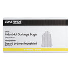 Coastwide Professional Garbage Bags - Strong - 30" W x 38" L - Clear - 200 Pack-Individually folded for easy dispensing