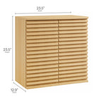 Modway Render Bathroom Cabinet Set - Oak-Adjustable Shelves