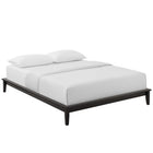 Modway Lodge Wood Queen Platform Bed Frame - Cappuccino-Box Spring Replacement