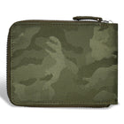 Champs Camo Leather Zip Around Wallet - Green-3 slot pockets