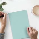 JAM Paper 100 lb Matte Cardstock - 8.5" W x 11" H - Aqua Blue - 50 Pack-Material: Cardstock