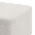 Modway Callum Large 28" Square Woven Heathered Fabric Upholstered Ottoman - Heathered Weave/Ivory-8