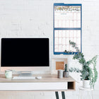 MotherWord 2026-2027 Monthly Tabbed Wall Calendar - 11" H x 12" W - French-Easy-to-flip monthly tabs with twin coil