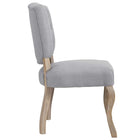 Modway Array Dining Side Chair - Light Grey - 4 Pack-Soft Polyester Upholstery