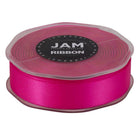 JAM Paper Double Faced Satin Ribbon - 7/8" W x 25 yd. - Shocking Pink-Our decorative ribbon is made from the highest quality double-faced satin, which features a smooth finish!