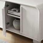 Modway Bellamy 63" Curved 4-Door Sideboard Cabinet - Ash-Elegant Handle Pulls
