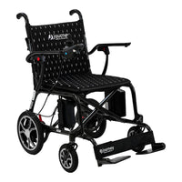 Journey Air Elite Lightweight Folding Power Chair - Black-Ultra-lightweight folding power chair design supports portable everyday mobility