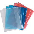 JAM Paper Plastic File Folders - Letter Size - 9 x 11 1/2 - Assorted Colours - 6 Pack-Quantity: 6 Folders per Pack | One for each subject & project