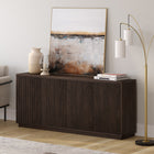 Hudson&Canal Alston 68"W Buffet Table - Alder Brown-Features easy assembly