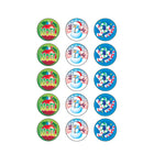 TREND enterprises Peppermint Scent Scratch 'n Sniff Stinky Stickers - Christmas - Large Round-Colour: Assorted