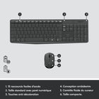 Logitech - Ensemble clavier et souris sans fil MK235, noir, anglais (920-007897)-Suivi optique évolué