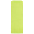 JAM Paper #11 Policy Envelopes, 4.5 x 10.38, Brite Hue Lime Green, 500 Pack (3156392H)-Ultra lime recycled paper envelope