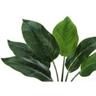 Monarch Specialties - Plante Artificielle - 17 po H - Aureum - Mis En Pot - Touche Réelle - Feuilles Vertes - Pot Blanc-6