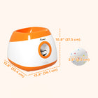PawHut Automatic Dog Ball Launcher with 3 ETPU Balls - Orange-Colour: Orange, White 