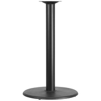 Flash Furniture – Base de table de restaurant ronde en fonte, 24 po, colonne à hauteur de bar de 4 po de diamètre, noir-Base de table de restaurant