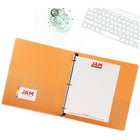 JAM Paper - Classeur en plastique de 2 -5 cm - orange - 3 anneaux-Les classeurs à trois anneaux JAM Paper aident à organiser et à stocker les devoirs perforés à 3 trous, les projets, les mémos et tout autre document important