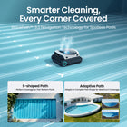Aiper Scuba N1 Max Cordless Robotic Pool Cleaner with Smart Navigation, Horizontal Waterline Cleaning-Smart Waterline Parking with HydroComm  Pro allows effortless retrieval at the end of each cycle