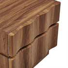 Modway Isola 2 Drawer Nightstand - Walnut-8