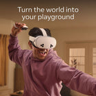 Meta Quest 3S All in One Headset - 128 GB - White-Ring-Free Touch Plus Controllers