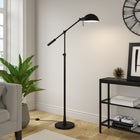 Hudson&Canal - Lampadaire Dexter à hauteur réglable et inclinable avec abat-jour en métal - Bronze noirci/Bronze noirci-Nettoyer avec un chiffon doux et sec, sans produits chimiques agressifs ni produits de nettoyage abrasifs
