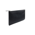Ashlin Designer - Grande pochette Emerson en cuir foulonnE naturel pour iPad/MacBook de 11 po - noir-Deux poches intérieures à glissière