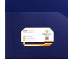 Staples - Portfolios à double pochette en poly, bleus, paquet de 5-Capacité de 100 feuilles