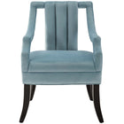 Modway Harken Performance Velvet Accent Chair - Light Blue - Set of 2-Assembly Required