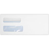 LUX #10 Double Window Envelope - 4-1/8" x 9-1/2" - White Wove with Redi-Seal - 500 Pack-Comes in White Wove with Redi-Seal