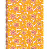 Staples Large Coil Notebook - Floral-8" x 10", Ruled
