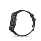 Garmin - fēnix 8 – 51 mm, saphir AMOLED, titane DLC gris carbone avec bracelet en silicone noir/gris galet-Pour votre style de vie actif, un haut-parleur et un micro intégrés vous permettent de passer et de recevoir des appels téléphoniques depuis votre poignet lorsque votre montre est couplée à votre smartphone. Vous pouvez même utiliser l'assistant vocal de votre smartphone pour répondre aux messages texte et bien plus encore
