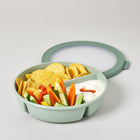 Mepal Cirqula Bento Bowl - 250 +250 + 500 mL/8+ 8+ 17oz - Nordic Jade-Suitable for refrigerator, freezer, microwave