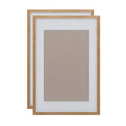 Decent Living Solid Wooden Picture Frame - 24" x 36" - Golden Teak - 2 Pack-Material: 100% Natural Solid Wood (Okan / Teak)