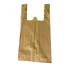 Wamaco - Réutilisable lavable grande sac à t-shirt - 11 po x 7 po x 22 po - kraft - paquet de 100-Durable - Le tissu de ces sacs pour t-shirts peut être utilisé et réutilisé. Ils sont solides, lavables et ne s'abîment pas s'ils sont mouillés