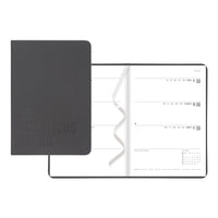 Letts 2026 Conscious Weekly/Monthly Planner with Embossed Cover - 8-1/4" x 5-5/6" - Slate - Multilingual-12-Month: January 2026 to December 2026