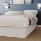 Nexera Valere Platform Bed - Queen Size - White-Versatile Design for Timeless Appeal: This platform bed effortlessly transitions between different bedroom styles, offering a timeless and modern look. The painted top adds a touch of sophistication, maintaining a clean and inviting atmosphere
